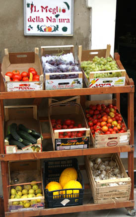 Fruit and veg at a Sicilian grocer